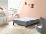 Matelas gris Vitafoam base décoration chambre rose couche mousse ferme soutien