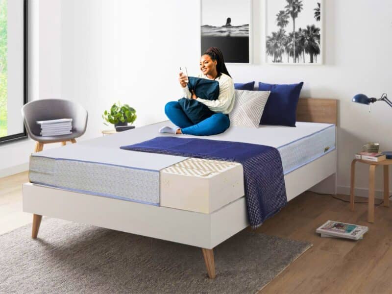 Matelas LATEX Solution écologique thermorégulante Vitafoam Femme dos hopital