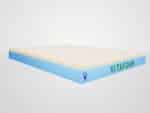 Matelas vert Vitafoam profil couche Freshfeel respirante anti-transpiration thermorégulation housse anti-acariens