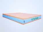 Matelas rose Vitafoam profil coupe couche aération confort douceur viscoélastique